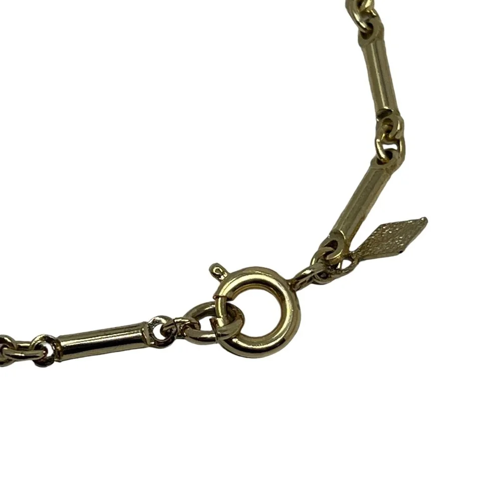 Vintage‎ Sarah Coventry Necklace Bar Chain with Dangling Frosted Sparkle Beads